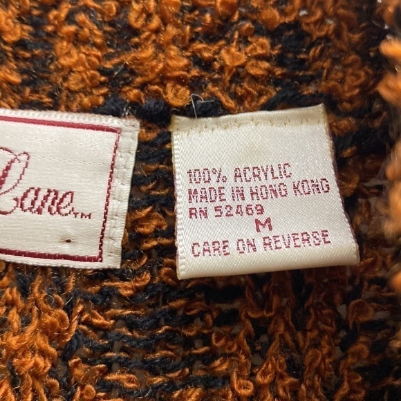 Vintage Penbrooke Lane Oversized Loop Rib Knit Long Open Sweater size Medium - Picture 5 of 10